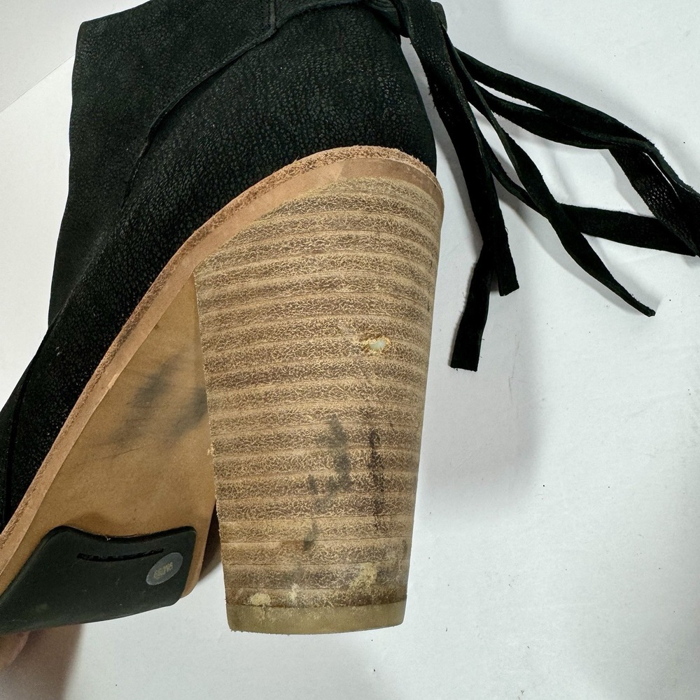 Vince Camuto Women's Linford Boot Block Heel Black Leather Bootie Tassel Sz 9M - Picture 7 of 12